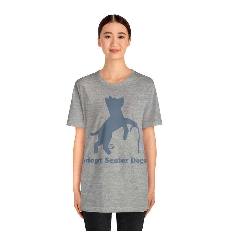 Load image into Gallery viewer, Adopt Senior Dogs Unisex Jersey Short Sleeve Tee
