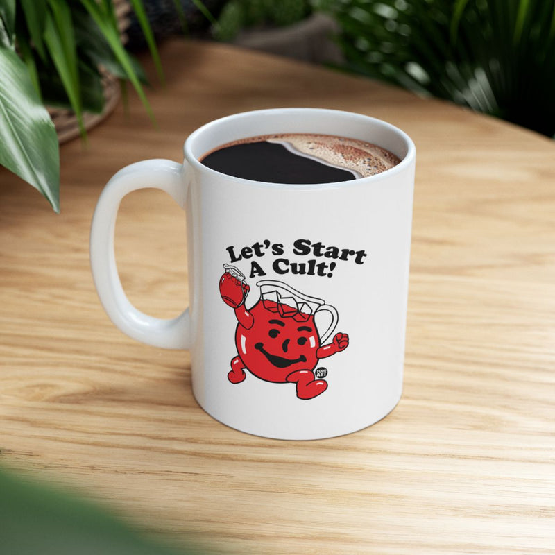 Load image into Gallery viewer, Let's Start A Cult Coffee Mug for Fun Drink Lovers
