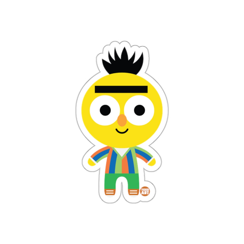 Load image into Gallery viewer, Cute Yellow Character with Striped Outfit Sticker
