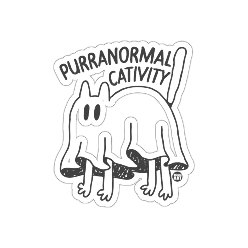 Load image into Gallery viewer, Purranormal Cativity Ghostly Cat Sticker for Fun Decor
