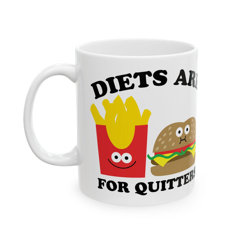 Load image into Gallery viewer, Diets For Quitters Mug, Funny Mugs for Him, Sarcastic Mens Mug, Funny Coffee Mug Men
