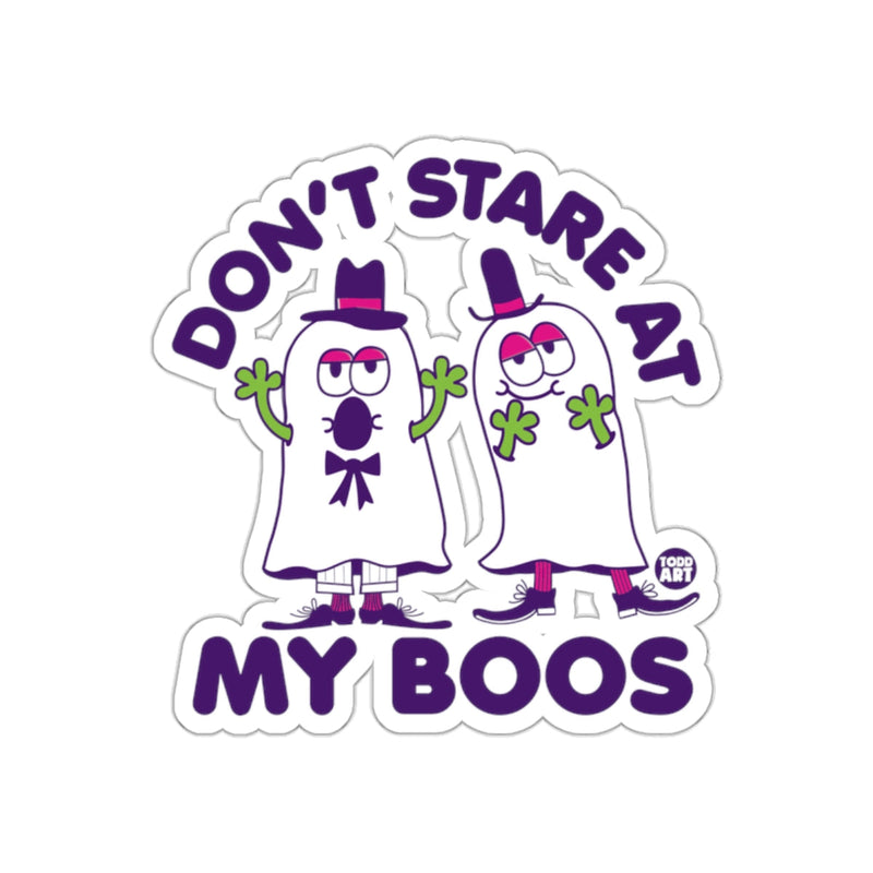 Load image into Gallery viewer, Don't Stare At My Boos Halloween Sticker
