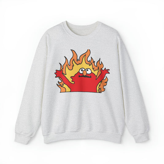 Hellmo Sweatshirt, Funny Hellmo Elmo Sweatshirt, Elmo Parody Sweatshirts Comfy