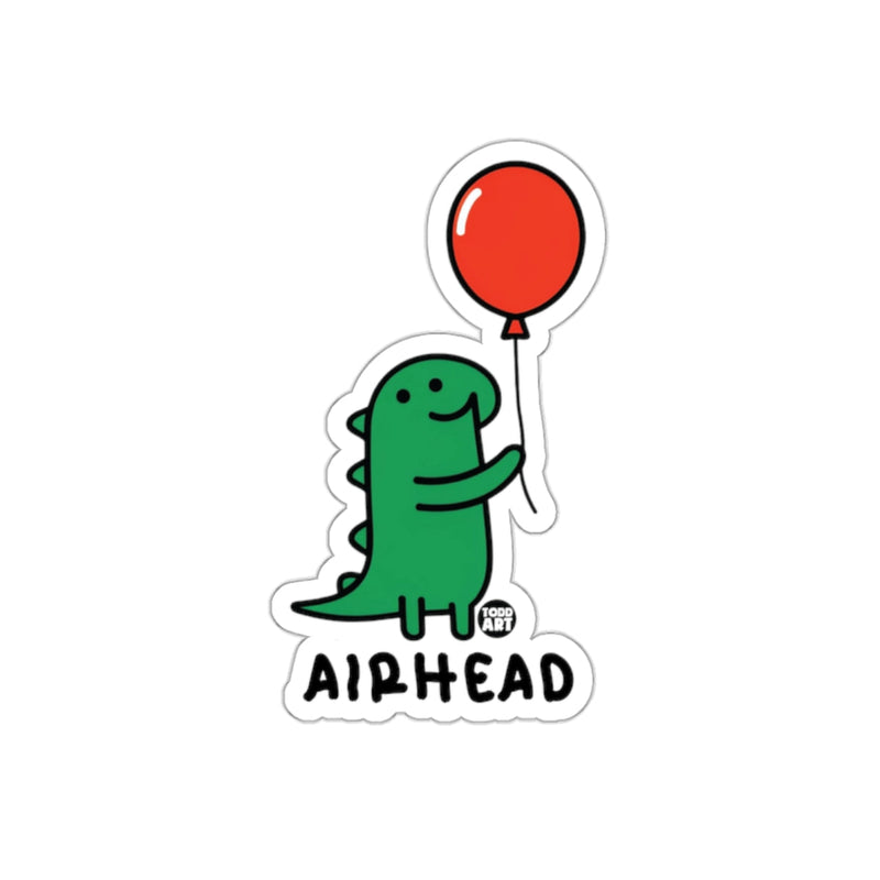 Load image into Gallery viewer, Cute Green Dinosaur with Red Balloon Sticker
