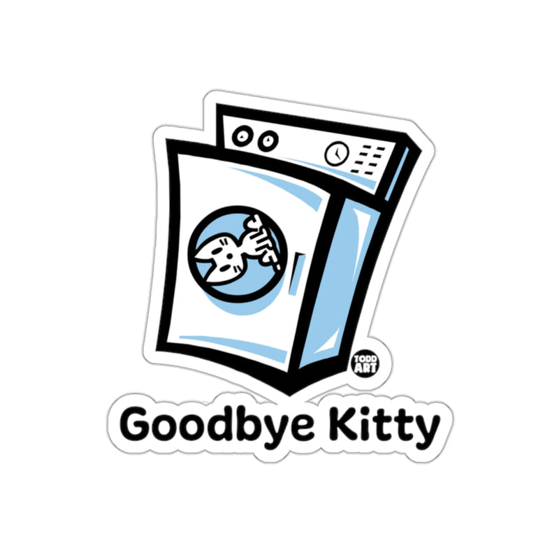 Load image into Gallery viewer, Goodbye Kitty Washing Machine Sticker
