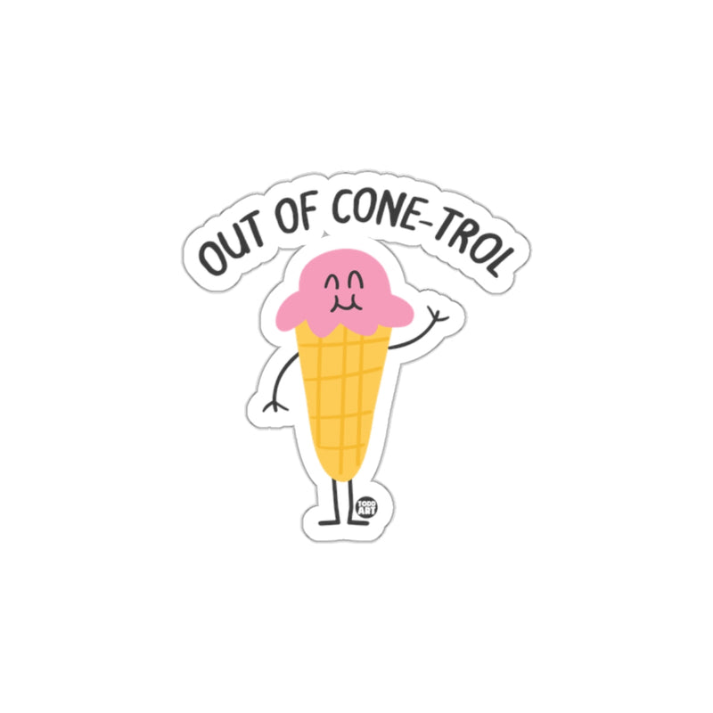 Load image into Gallery viewer, Out Of Cone-Trol Ice Cream Character Sticker
