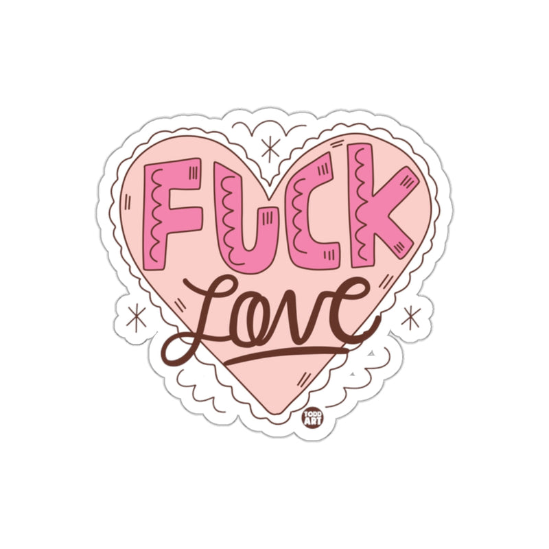 Load image into Gallery viewer, Fuck Love Heart Sticker Perfect for Anti-Valentine's
