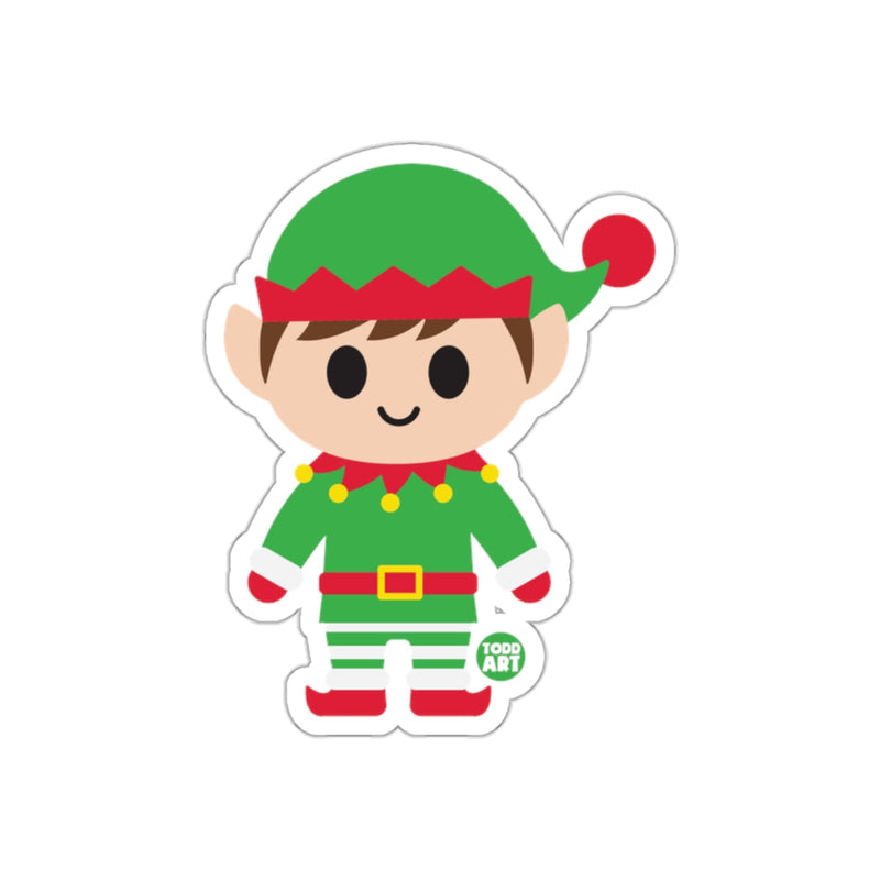 Load image into Gallery viewer, Cute Christmas Elf Cartoon Design Sticker for Holiday
