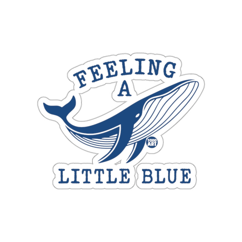 Load image into Gallery viewer, Feeling A Little Blue Whale Sticker
