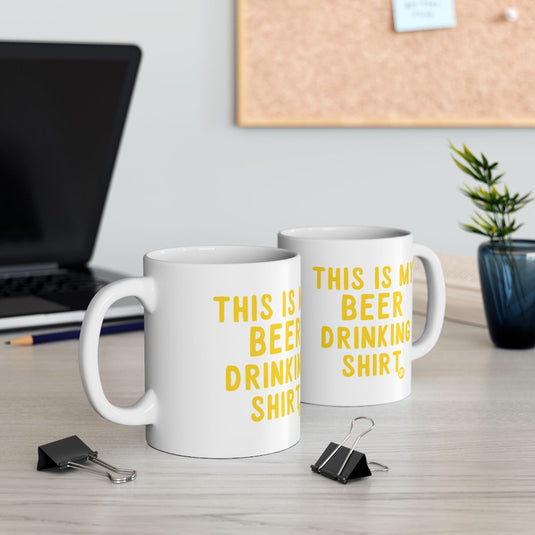 This Is My Beer Drinking Shirt Mug for Coffee Lovers