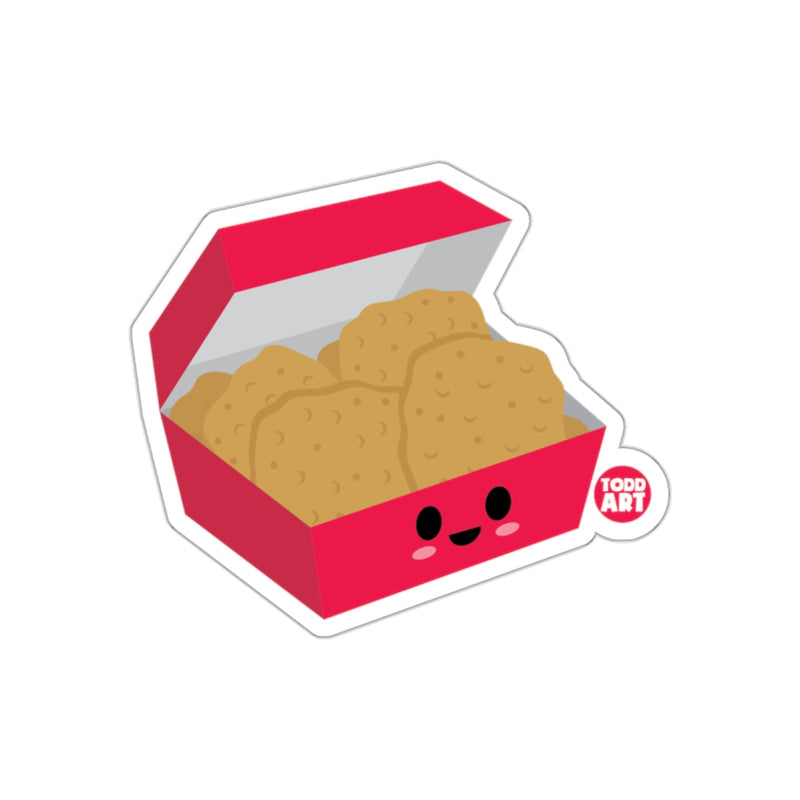 Load image into Gallery viewer, Cute Cartoon Box of Nuggets Sticker with Happy Face
