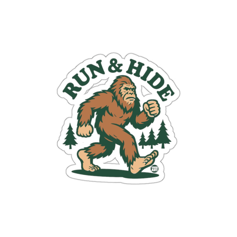 Load image into Gallery viewer, Run &amp; Hide Bigfoot Sticker for Unique Fun
