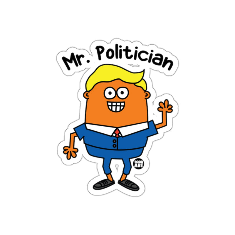 Load image into Gallery viewer, Mr. Politician Cartoon Character Sticker for Laptops
