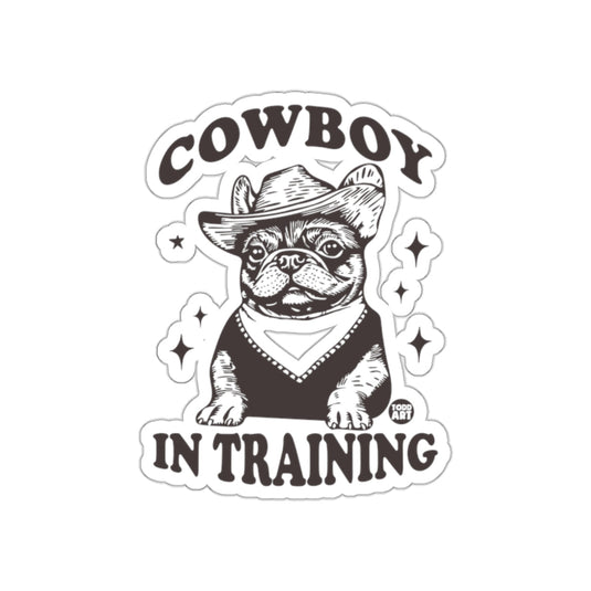 Cowboy In Training French Bulldog Art Print