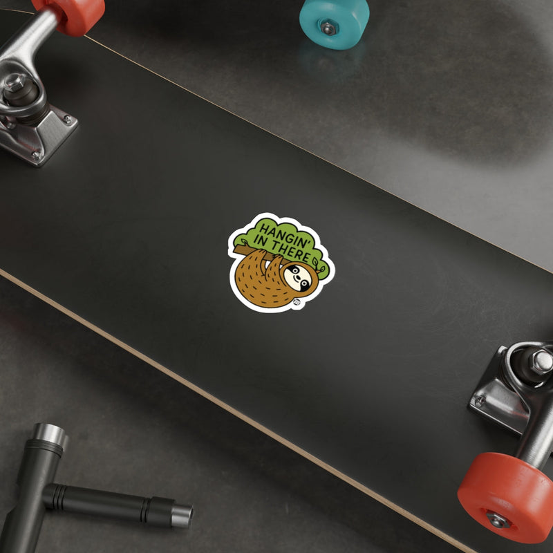 Load image into Gallery viewer, Hangin In There Sloth Todd Art Design Illustration sticker

