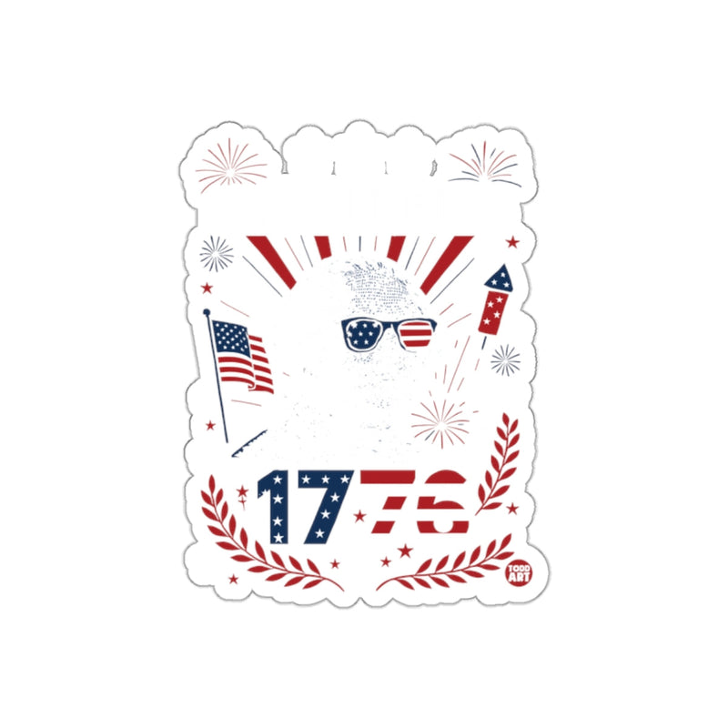 Load image into Gallery viewer, Patriotic 1776 Bald Eagle Vinyl Sticker
