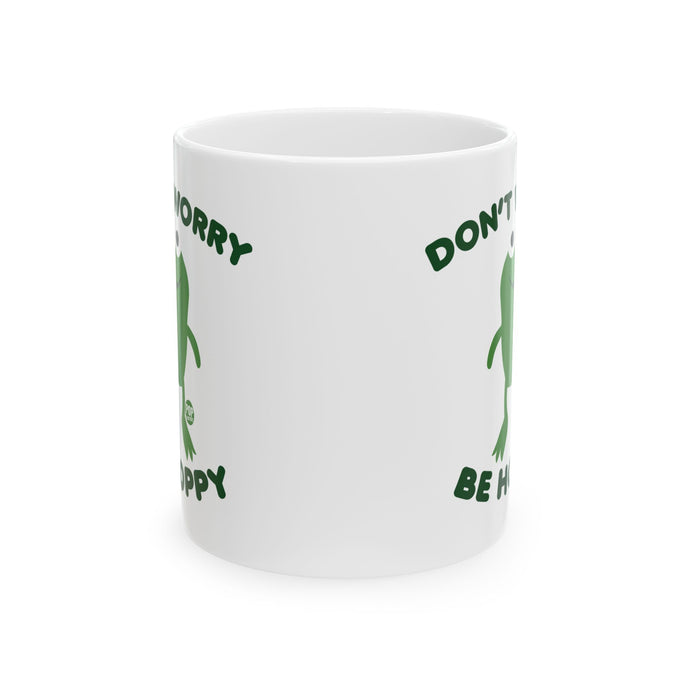 Don't Worry Be Hoppy Frog Mug