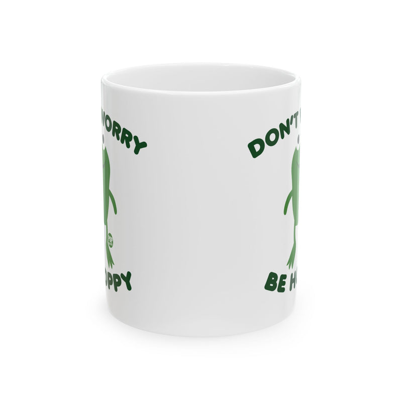 Load image into Gallery viewer, Don&#39;t Worry Be Hoppy Frog Mug
