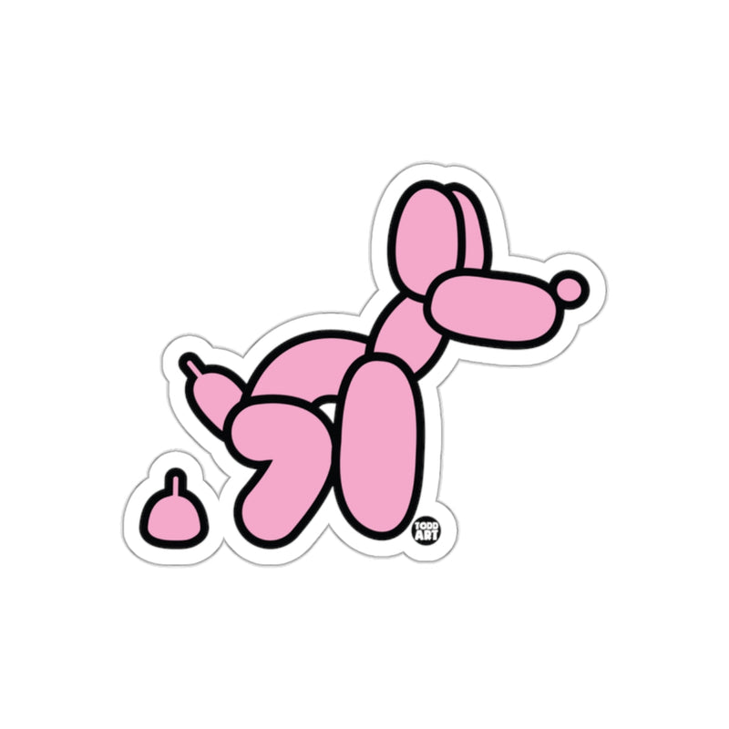 Load image into Gallery viewer, Pink Balloon Dog Cartoon Animal Figure Illustration sticker
