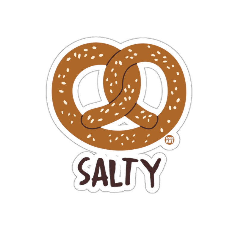 Load image into Gallery viewer, Pretzel Salty Graphic Sticker fun decal for food lovers
