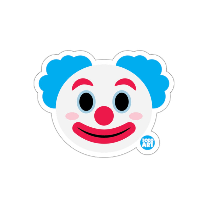 Load image into Gallery viewer, Colorful Smiling Clown Face Sticker Todd Art Design
