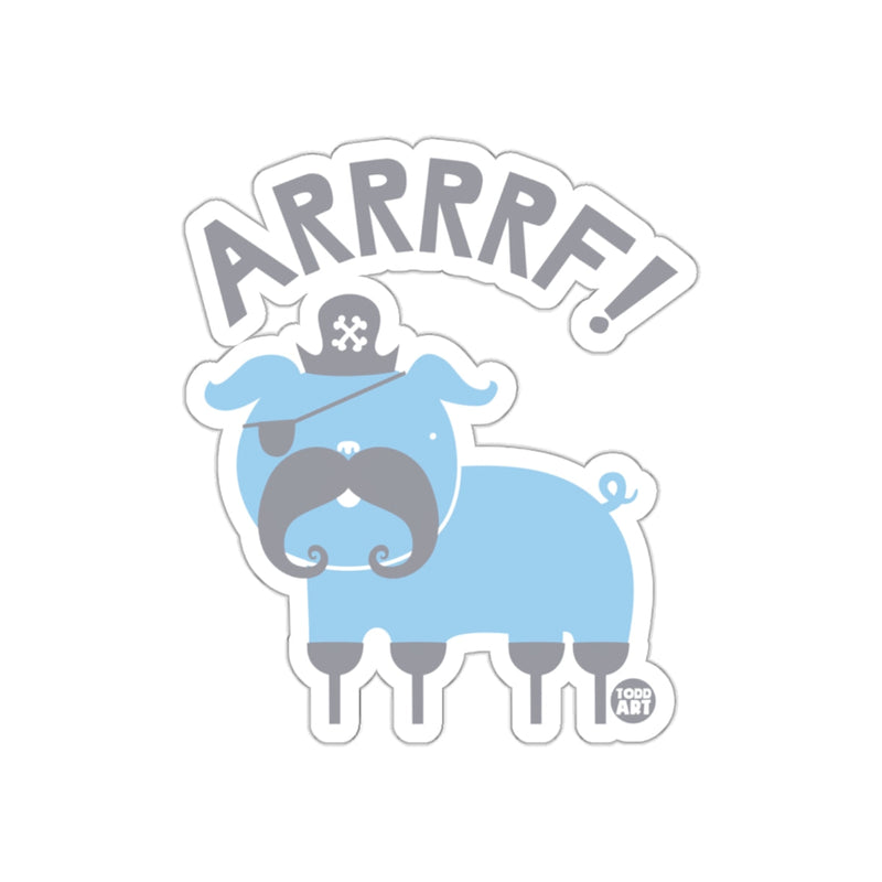 Load image into Gallery viewer, ARRRRF Cute Pirate Dog Sticker by Todd Art
