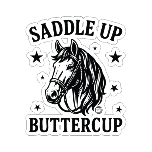 Saddle Up Buttercup Horse Head Stars 