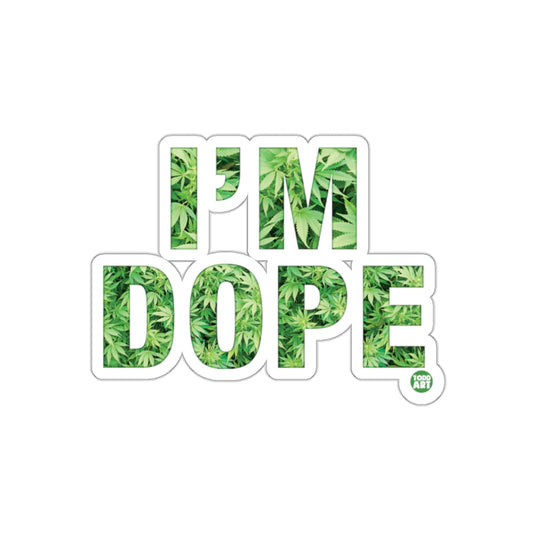 I'M DOPE Leaf Green Design Sticker