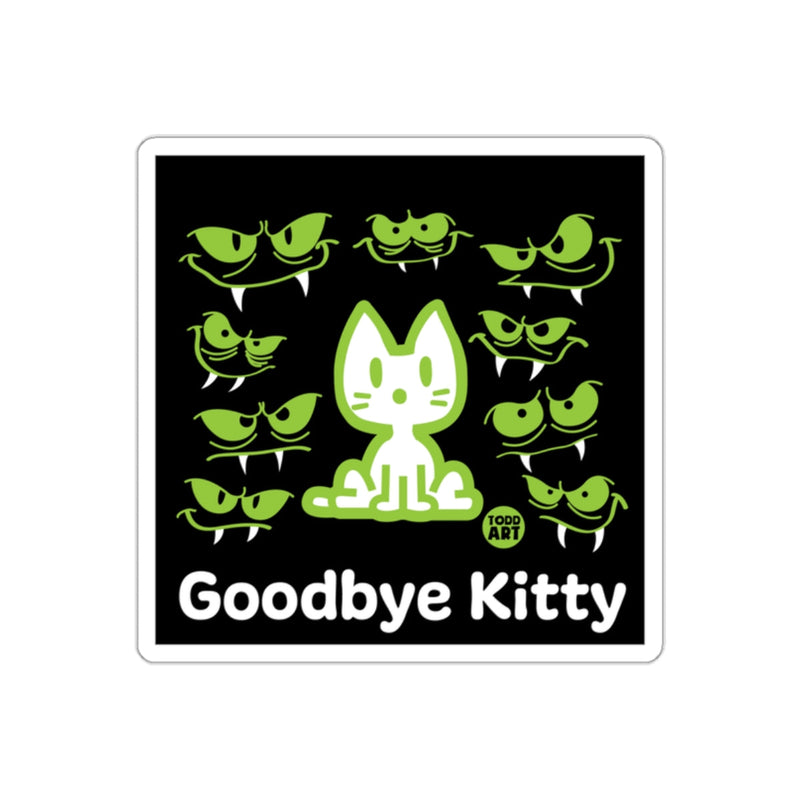 Load image into Gallery viewer, Goodbye Kitty with Green Eyes Decorative Artwork
