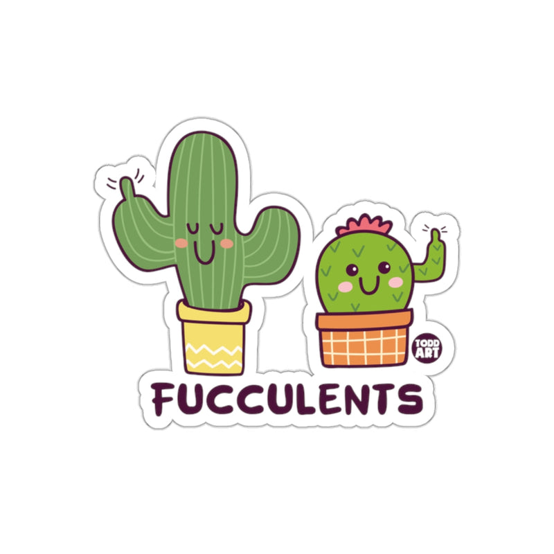 Load image into Gallery viewer, Cute Happy Fucculents Sticker for Plant Lovers
