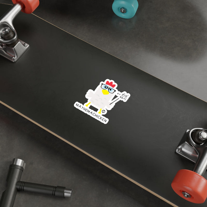 Load image into Gallery viewer, Fun Math Sticker With Mathemachicken Design Sticker
