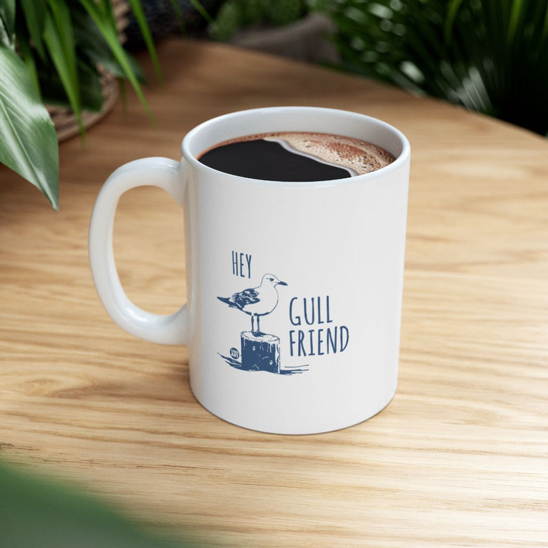 Load image into Gallery viewer, Hey Gull Friend Seagull Coffee Mug for Bird Lovers
