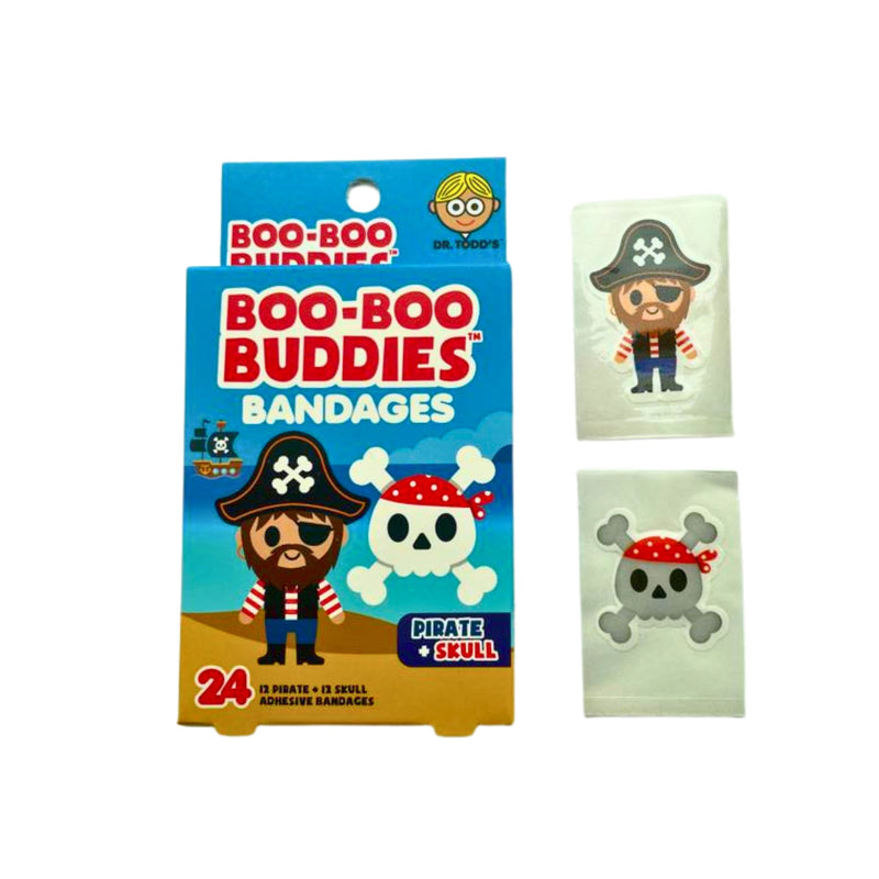 Load image into Gallery viewer, Boo-Boo Buddies Pirate and Skull Bandages
