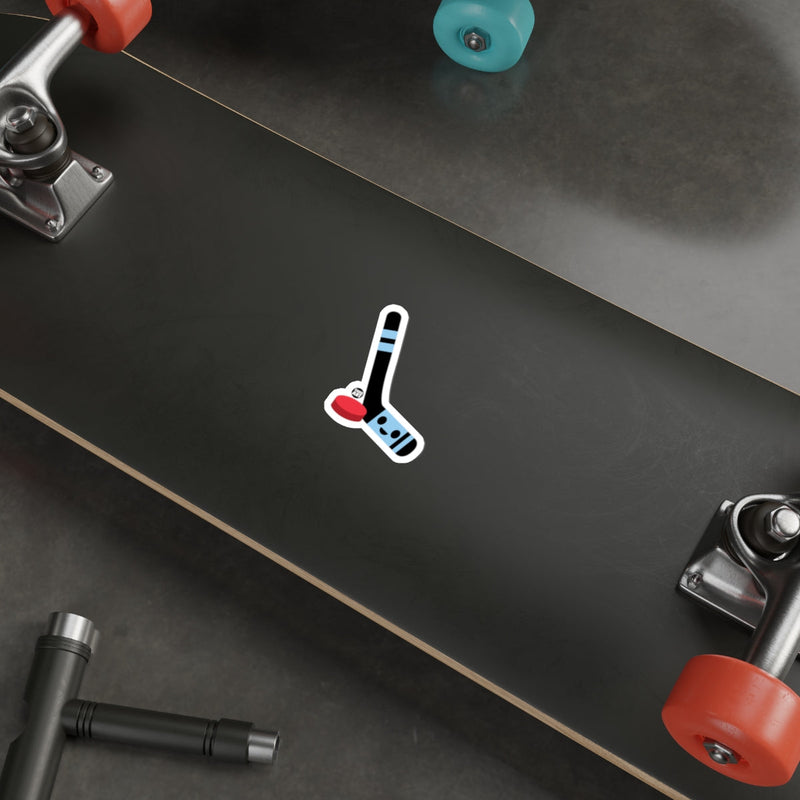 Load image into Gallery viewer, Colorful Hockey Stick and Puck Sticker skateboard
