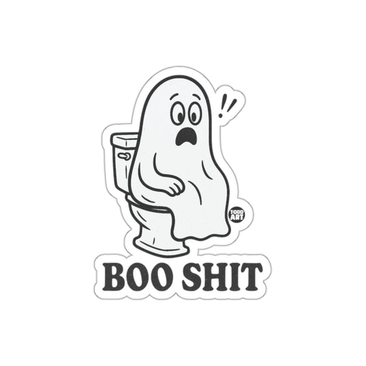 Hilarious Ghost on Toilet with Boo Shit Text sticker