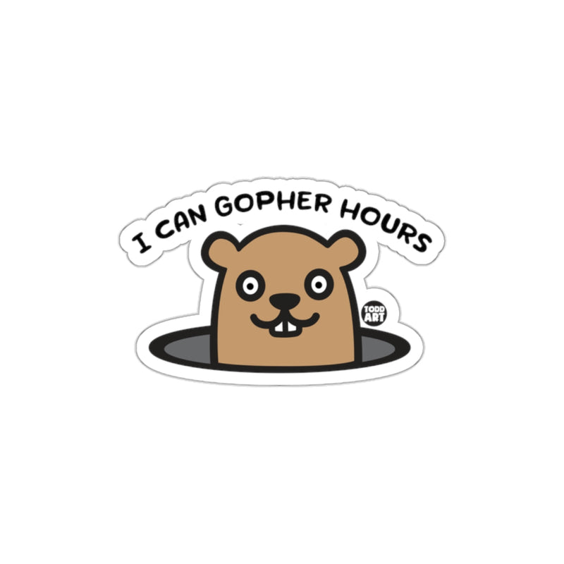 Load image into Gallery viewer, Cute Gopher Illustration with Fun Text Sticker
