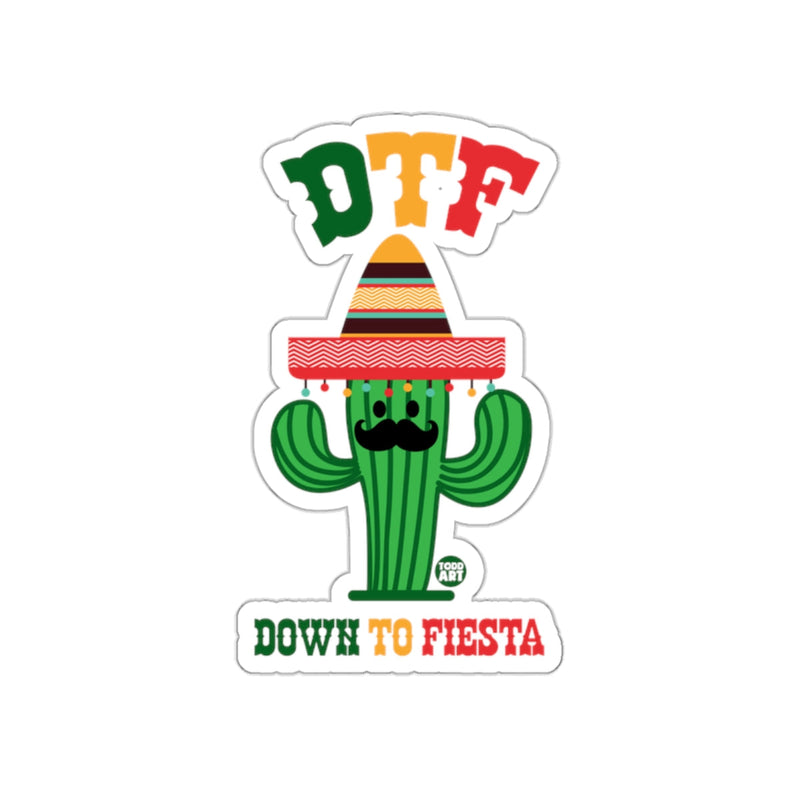 Load image into Gallery viewer, DTF Down To Fiesta Cactus Sombrero Mustache Sticker
