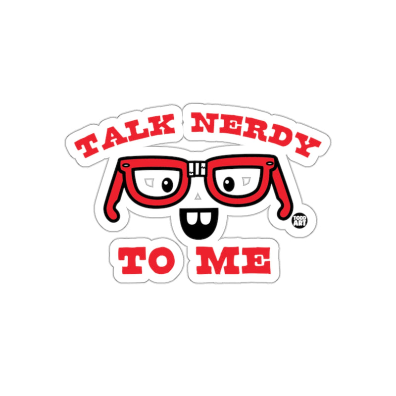 Load image into Gallery viewer, Talk Nerdy To Me Red Glasses Todd Art Design sticker
