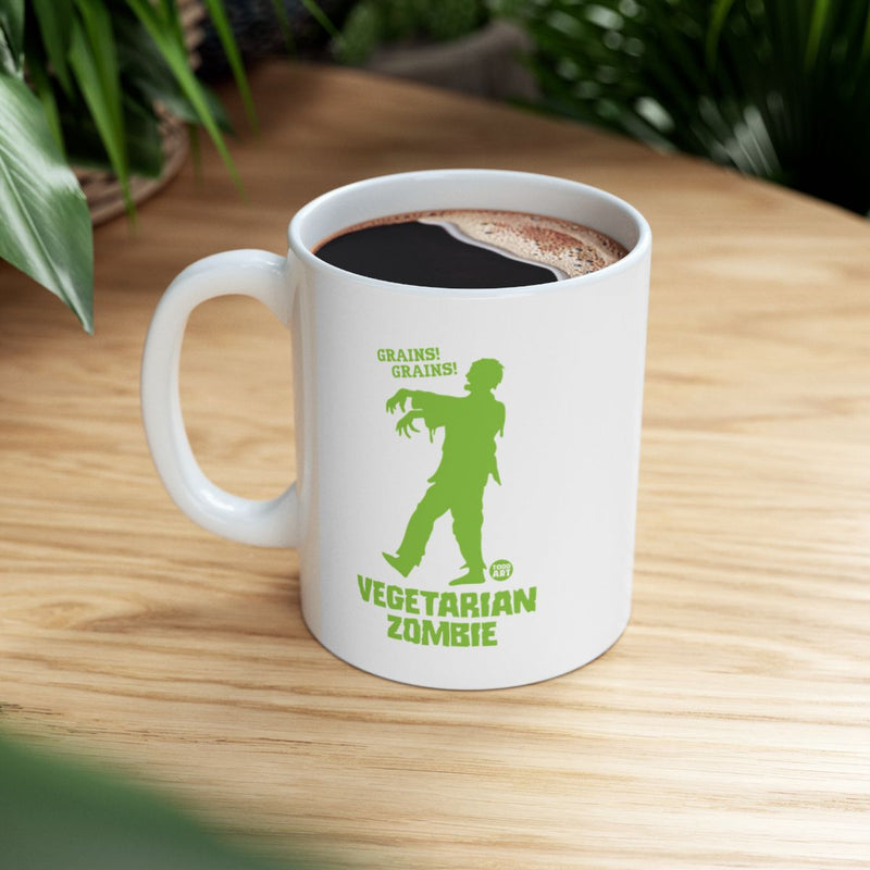 Load image into Gallery viewer, Vegetarian Zombie Grains Coffee Mug Product

