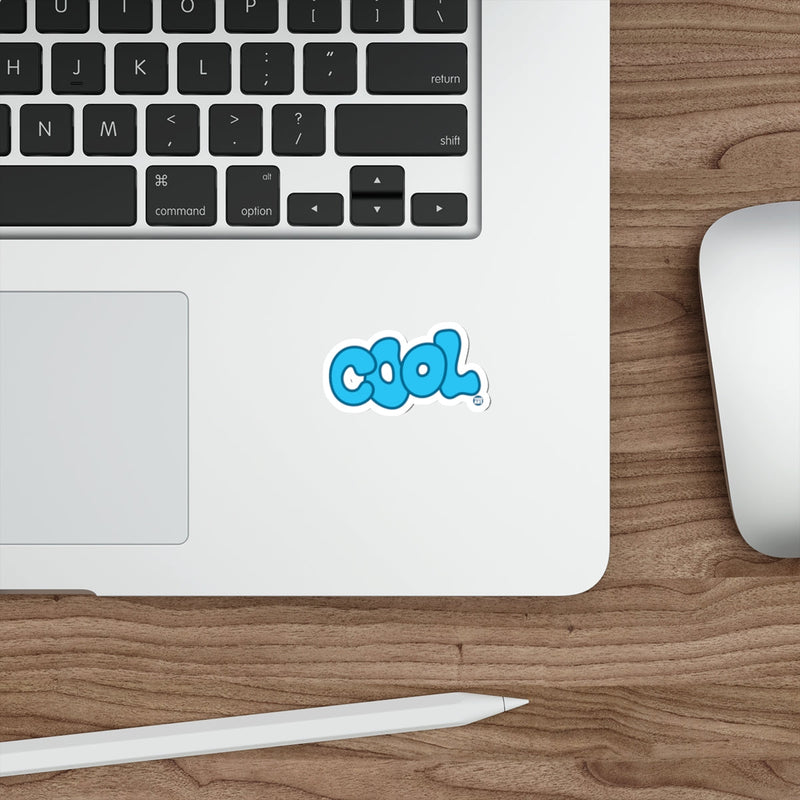 Load image into Gallery viewer, Cool Blue Bubble Letter Design Sticker 
