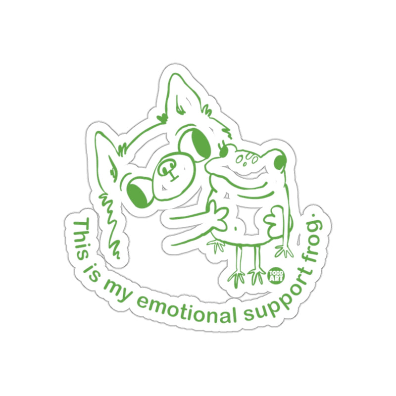 Load image into Gallery viewer, This is my emotional support frog sticker

