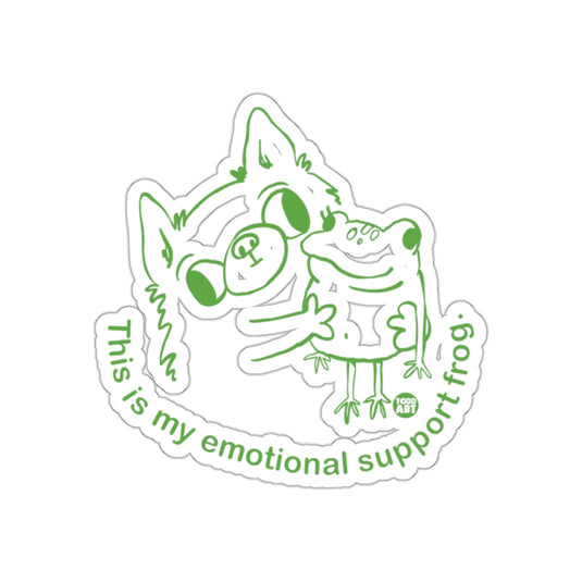 This is my emotional support frog sticker