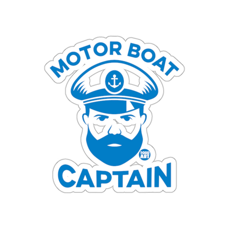 Load image into Gallery viewer, Motor Boat Captain Maritime Graphic Sticker Design
