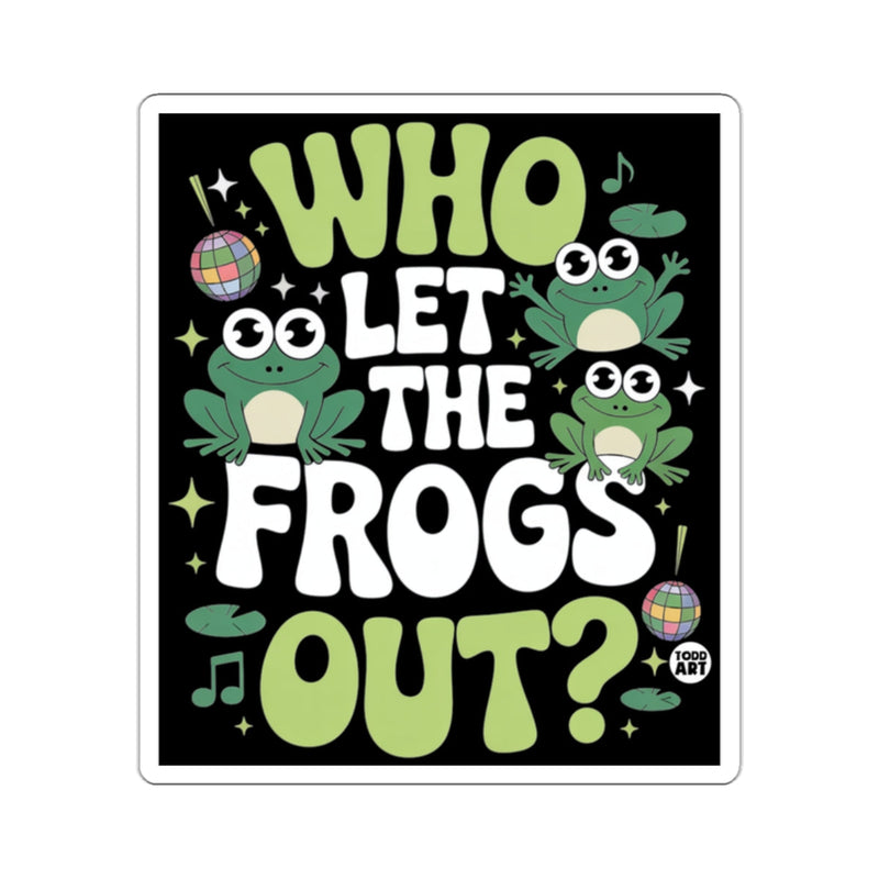 Load image into Gallery viewer, WHO LET THE FROGS OUT? Groovy Frogs Music Disco 
