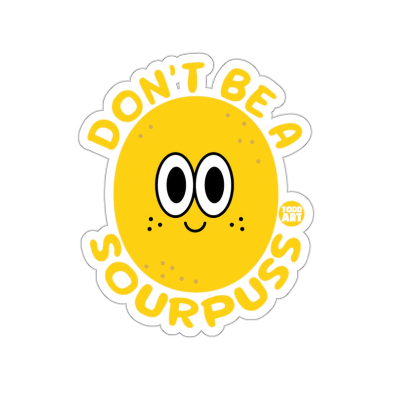 Load image into Gallery viewer, Don't Be A Sourpuss Cute Lemon Character Sticker
