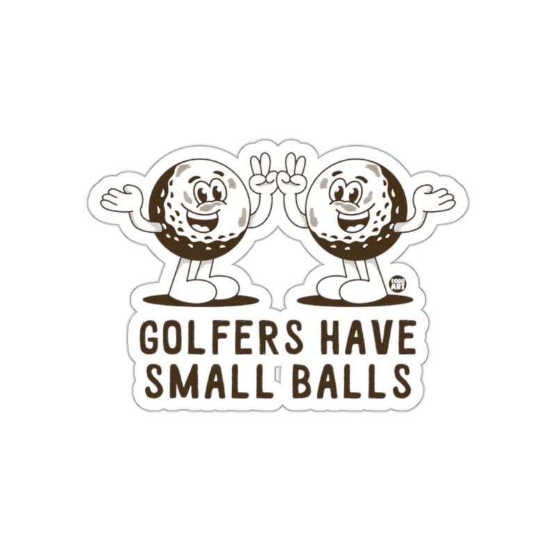 Load image into Gallery viewer, Golfers Have Small Balls Retro Cartoon Funny sticker
