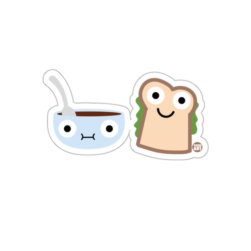 Load image into Gallery viewer, Cute Soup and Sandwich Cartoon Sticker Set for Kids
