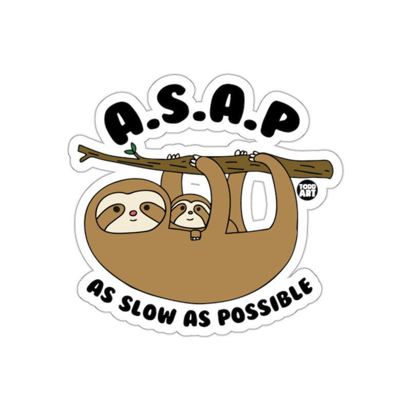 Load image into Gallery viewer, Adorable Sloth And Baby ASAP As Slow As Possible sticker

