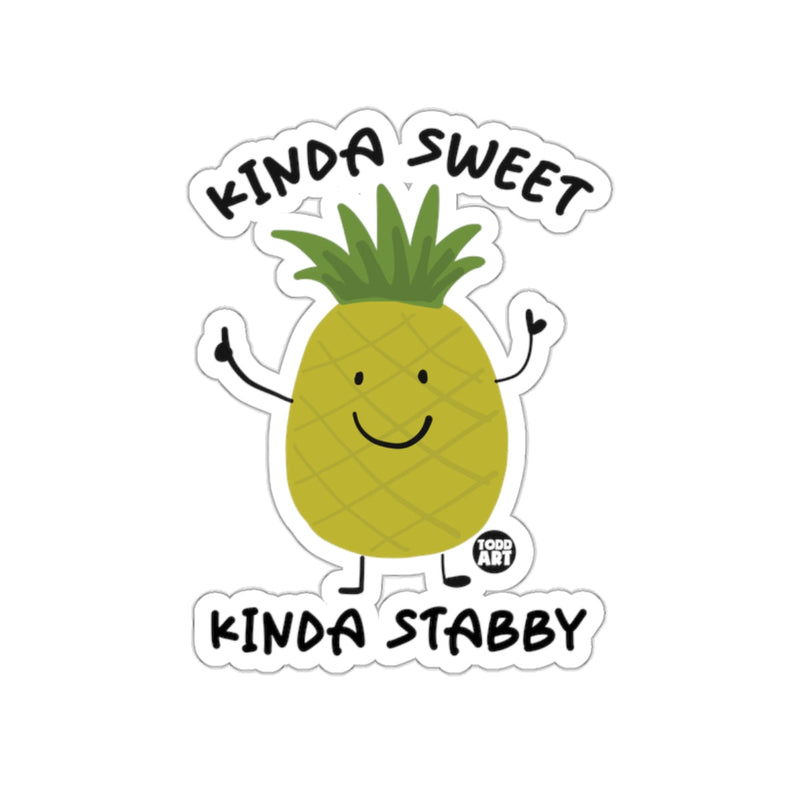 Load image into Gallery viewer, Kinda Sweet Kinda Stabby Adorable Pineapple Sticker
