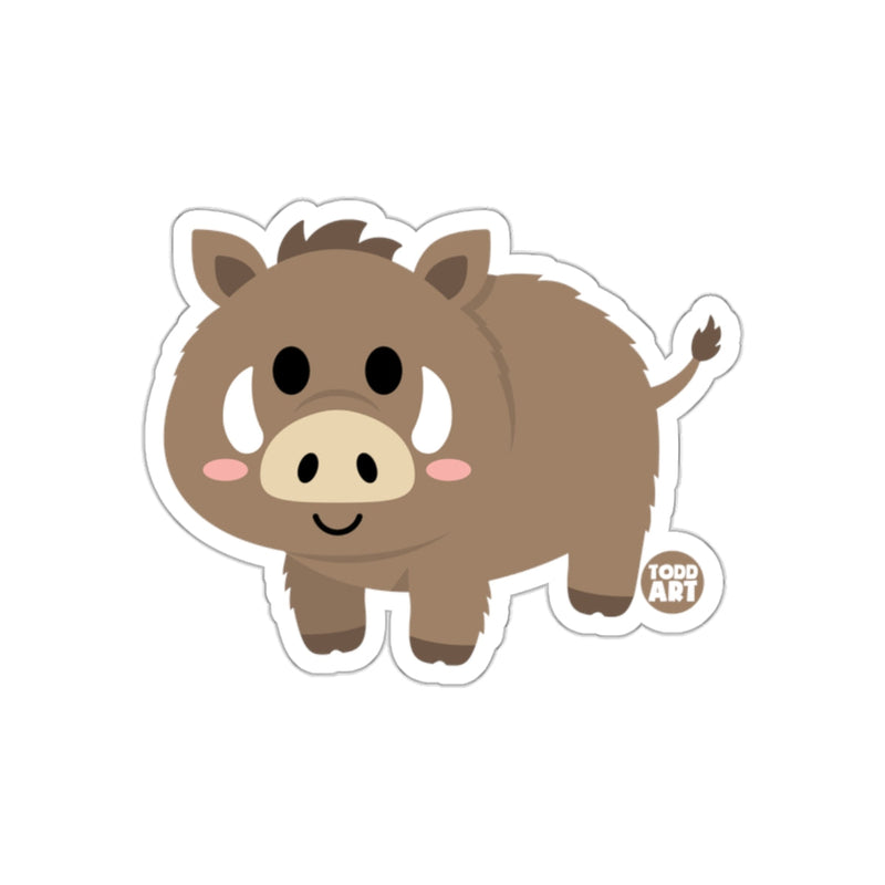 Load image into Gallery viewer, Cute Cartoon Warthog with Adorable Face Sticker
